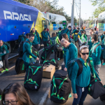 Olípíadas – Atletas chegando